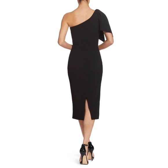 Dress The Population Tiffany 1 Shoulder Midi Dress Size Small - Picture 2 of 7